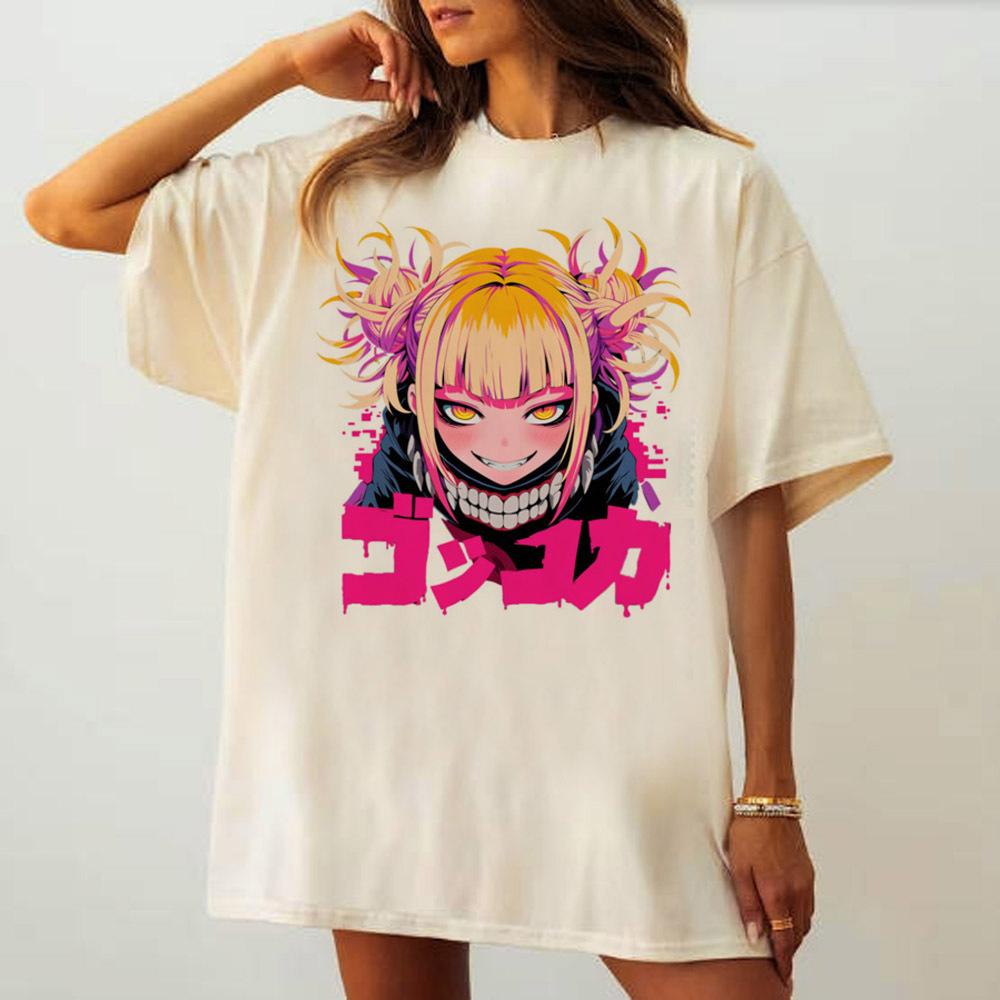 My Hero Academia tshirt teen University Gothic graphic Pastel Comfortable Breathable tshirt harajuku korean clothes 80s