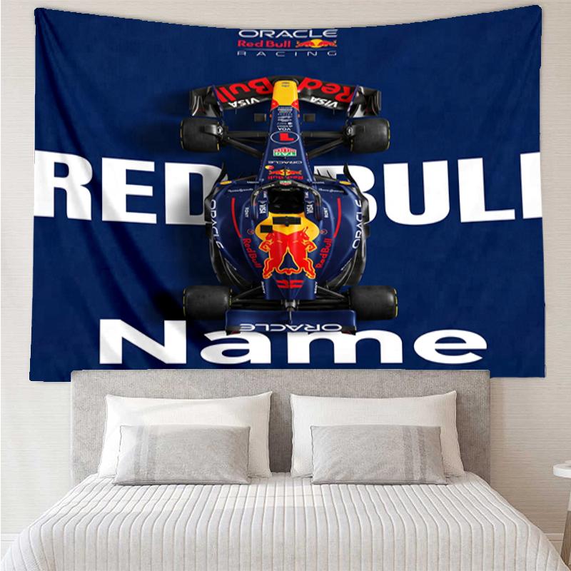 Custom Name Racing Print Tapestry, Backdrop, Easy Setup, Ideal for Bedroom, Office & Living Room, with Aesthetic Wall Hanging Decor.