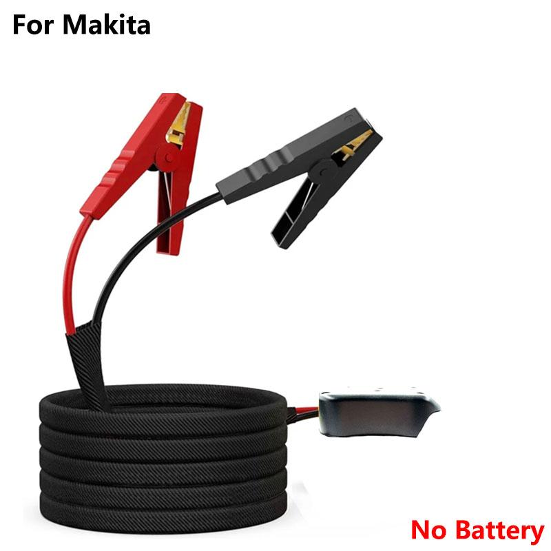 Горячий автомобильный усилитель пускового устройства для литий-ионного аккумулятора Makita 18 В, 8 калибров, 6,5 футов, кабели зажигания автомобильного аккумулятора, комплекты аварийного питания