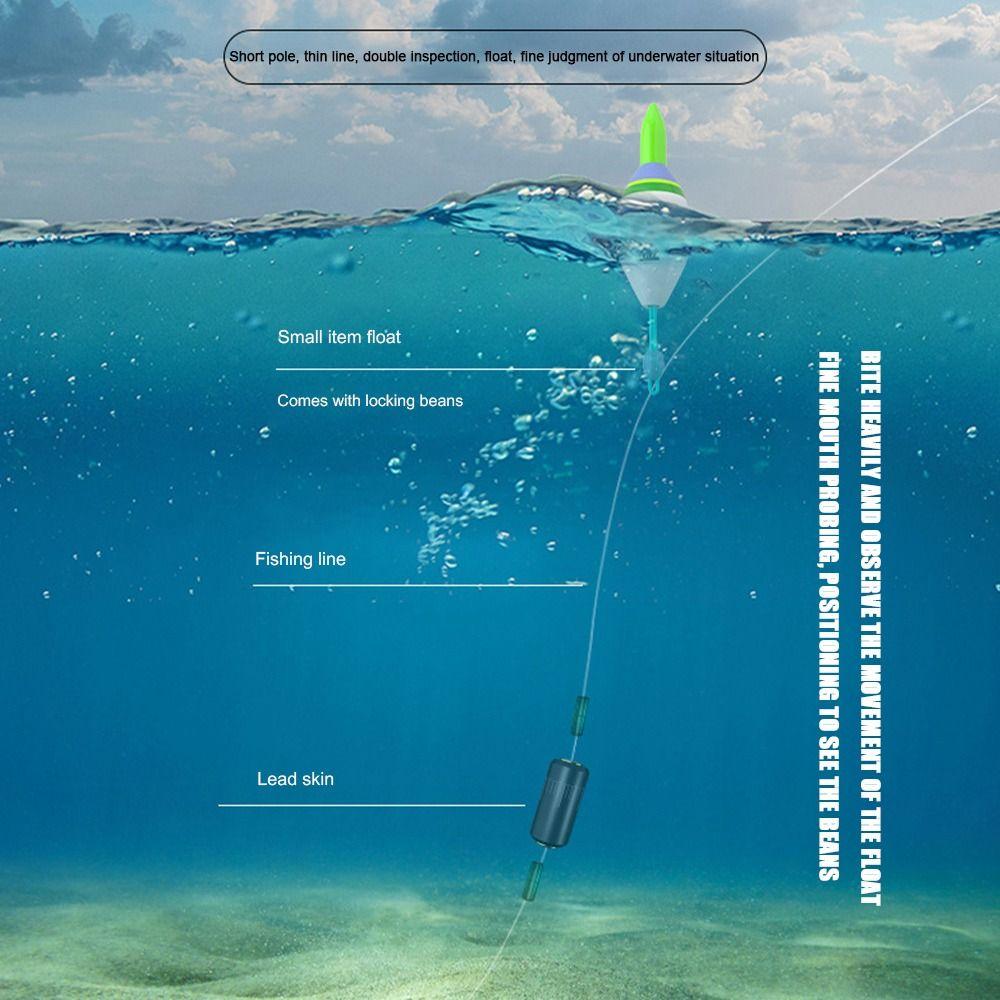 Индикатор Электронный рыболовный поплавок 311 батарейка Морская рыбалка Поплавки 2024 Светящийся поплавок Короткий хвост