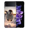 Интересные и Милые Животные Прыжки Чехол для Samsung Galaxy Z Flip 5 4 3 Ударопрочный Жесткий Чехол Телефон Z Flip 6 7 5G Z Flip 5