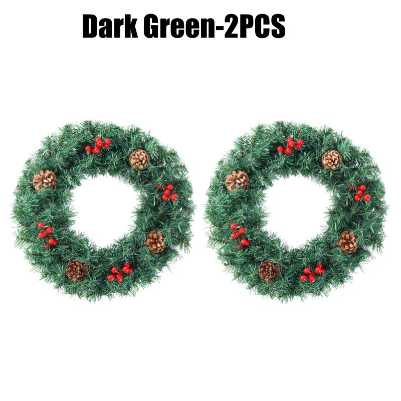 Рождественский венок из лозы Праздничные украшения для дома, двери, стены, центральный элемент для стола, Праздничная рождественская вечеринка, Сезонные украшения