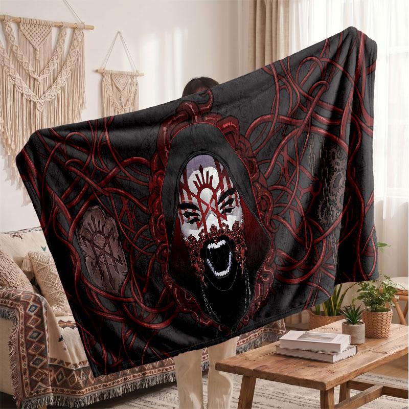 Warm Flannel BlanketSleep Token Soft Cozy Throw Blanket for Bedroom Couch
