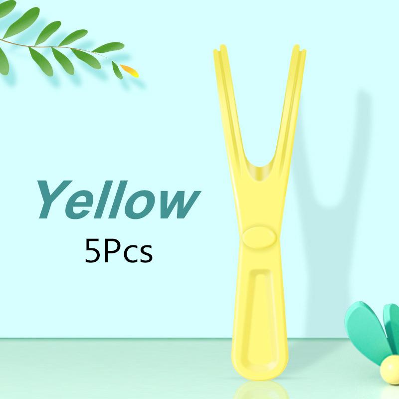 1/5 шт. Y-образная пластиковая стойка для зубной нити, многоразовый держатель для зубочисток, инструмент для чистки зубов без зубной нити, гигиена полости рта, зубочистка