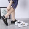 Spring/Autumn Fashion Student Women's Shoes New Thick-soled Wear-resistant Casual Sports Shoes Round-toe Lace-up Running Shoes