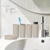 5Pcs Bathroom Accessories Set Clearance Tumbler Plastic Soap Dish Toothbrush Cup Vanity Modern
