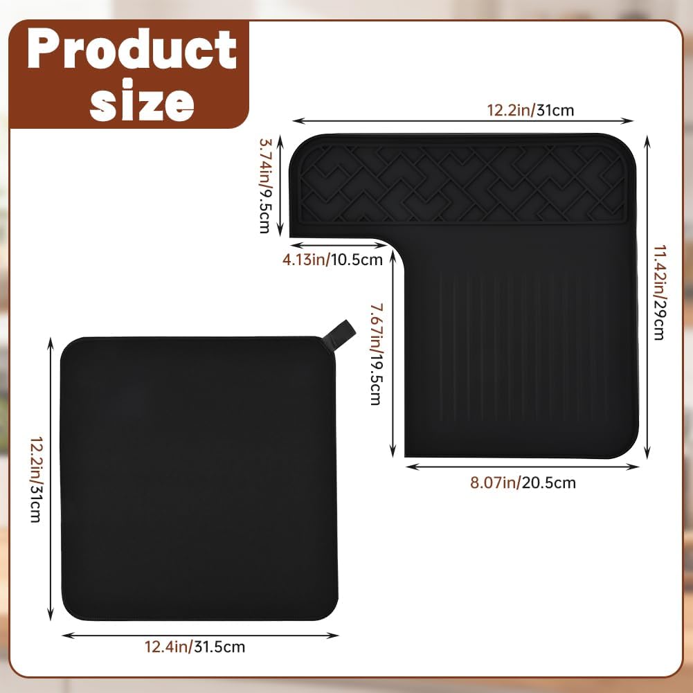 Sliding Mat for Ninja Espresso Coffee Machine ES601/ES701, Heat-Resistant, Waterproof, Fit for Ninja Luxe Cafe Machine ES601/ES701 - Perfect Cafe