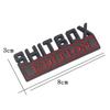 Car 3D Metal Chrome Sticker Emblem SHITBOX EDITION Badge Car Tail Trunk Side Body Scratch Styling Stickers Auto Accessories