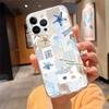 Чехол для телефона Для iphone 17ProMax 17 Pro Air 16 15 14 13 Pro Max 16 15 14 13 Pro 15Plus Океан Морская звезда