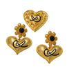 Средневековые Винтажные Французский Двор Ретро Подчеркивающие Бедра Маркировка Персиковое Сердце Эмалевые Серьги-Бюсты Старые Универсальные