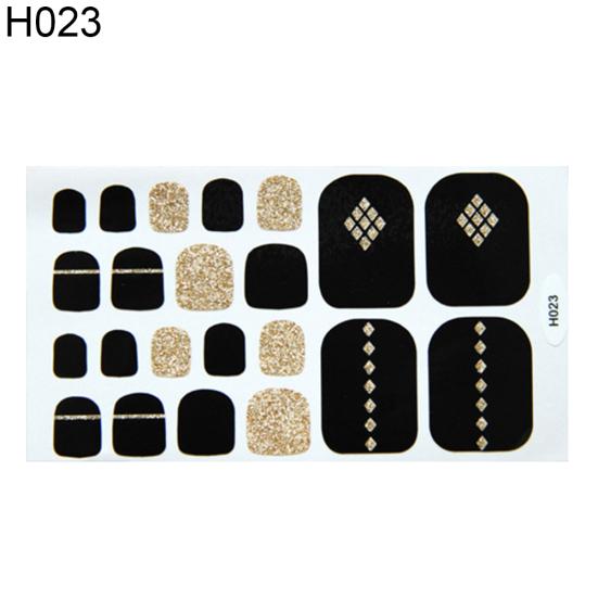 Heart Moon Smile Waterproof Toe Nail Sticker Full Cover Decal Adhesive Wrap