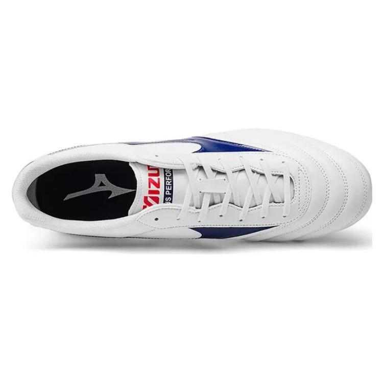 Mizuno Morelia Ii Club Искусственный газон Амортизация Противоскользящие Прочные Футбольные бутсы Мужские кроссовки Бело-синие P1GA211625