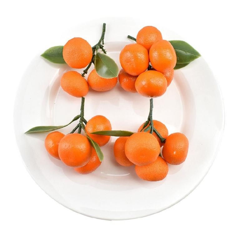 Simulation Foams Tangerine Realistic Fruit for Kitchen Parties Decorations