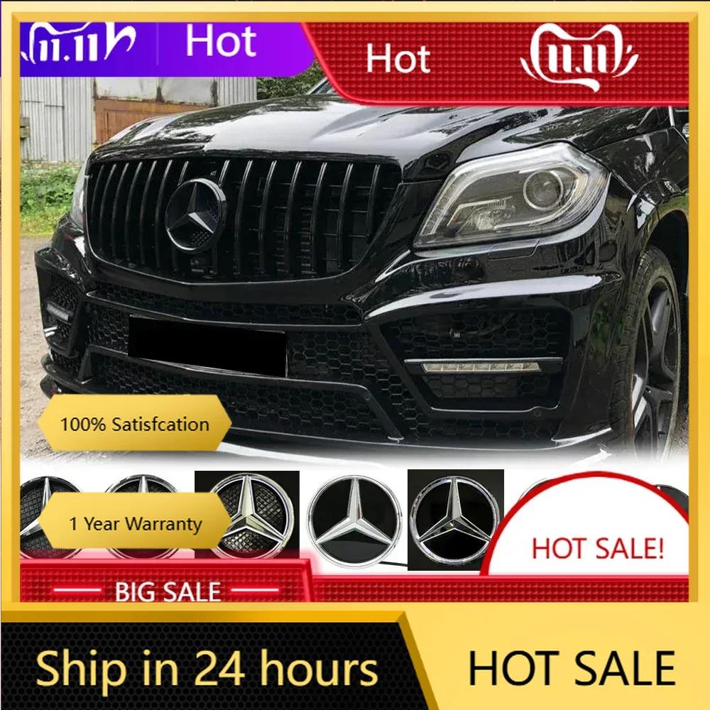 C200 E200 New 2025 For Mercedes Benz Illuminated Star Badge Car Front Grill LED Emblem Light For Mercedes Benz GL X166 W205 W11