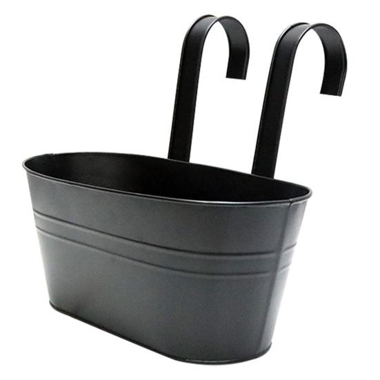 Над забором кашпо железный подвесной цветочный горшок перила кашпо со съемными крючками для дома сад забор палуба перила терраса