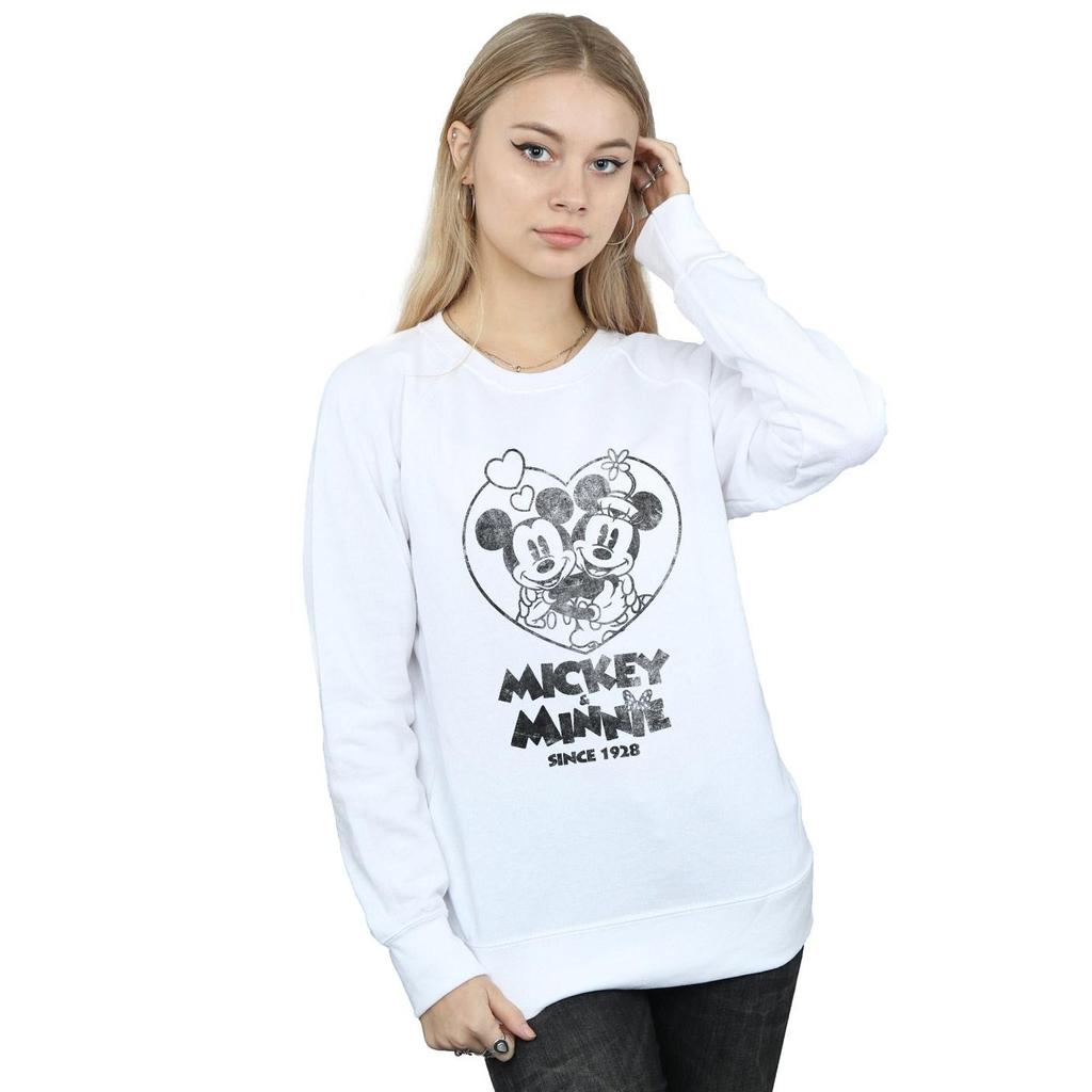 Disney Womens/Ladies Mickey And Minnie Mouse Since 1928 Sweatshirt