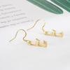 New Chinese Opal Bamboo Earrings Women's Light Luxury Niche Design High-end Versatile Earrings Stud Earrings Jewelry