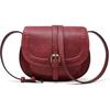AFKOMST Crossbody Bags for Women,Small Saddle Purse and Boho Cross Body Handbags,Vegan Leather