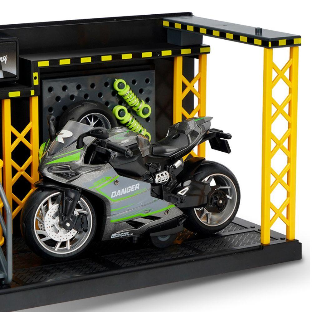 Diecast Zinc Zinc Alloy Lighting Parking Lot 1:24 1:32 Scale Car Model Display Car Garage Model  Assembly Toy