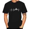 Mountain Ecg T Shirt Summer Men Women Short Sleeve T-Shirt Funny Hip Hop Tees Tops Harajuku Clothing Electrocardiogram Tshirt