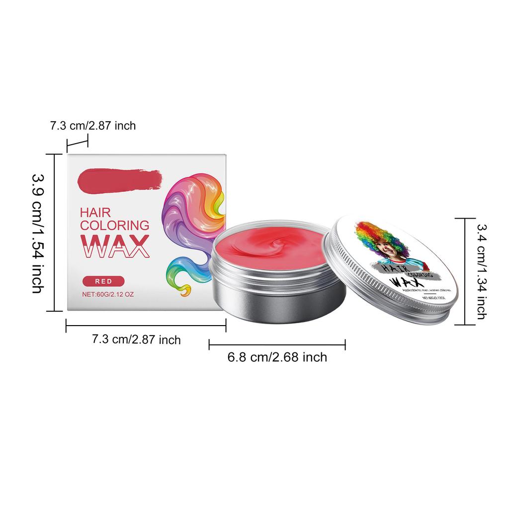 Временный ополаскиватель для детей, с несколькими вариантами цвета и сильной силой укладки, здоровое окрашивание волос, воск для окрашивания волос, воск для окрашивания волос 60 г