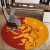 Lion Emblem,Star Design Chair mat Round Rug Office carpet, Non slip, Suitable for Living Rooms, Bedrooms decor.1205030a