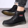 Модные тенденции Мужские ботинки из натуральной кожи Модные повседневные ботинки Обувь из натуральной кожи Удобные прочные теплые ковбойские ботильоны для активного отдыха