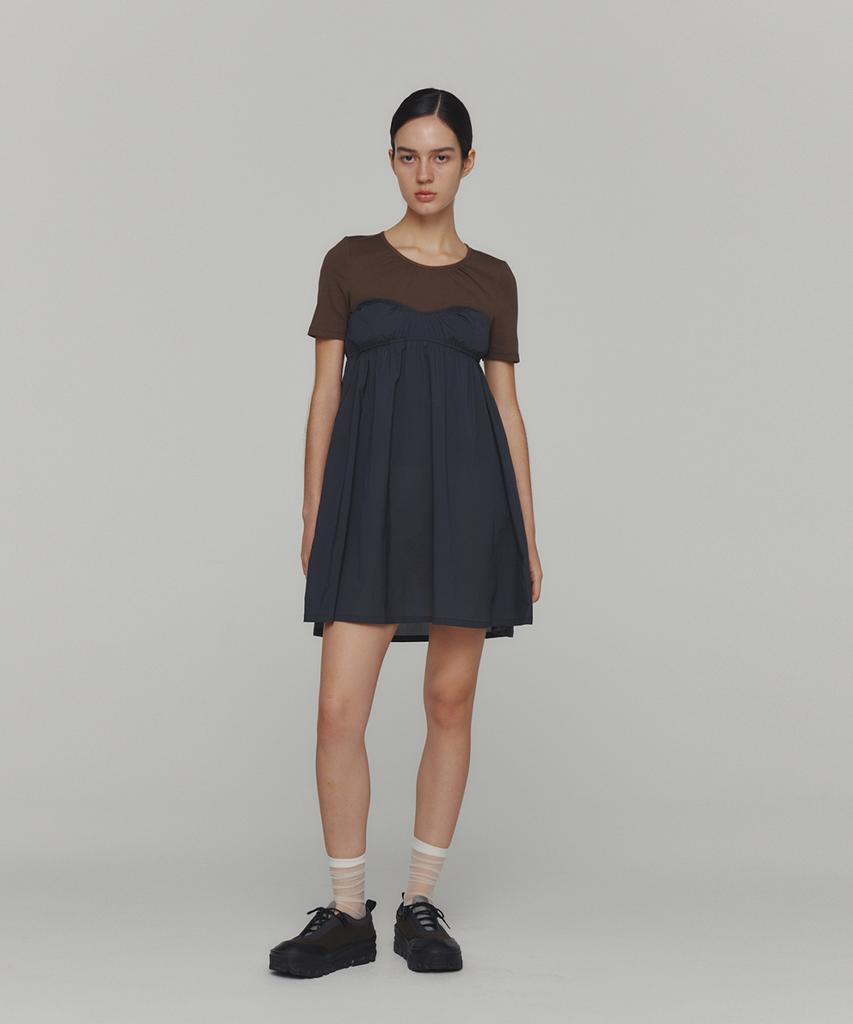Amomento Corset Mini Dress_Charcoal