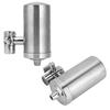 Faucet Mount Water Filter Stainless Steel Household Kitchen Sink Tap Purifier for Reducing Chlorine