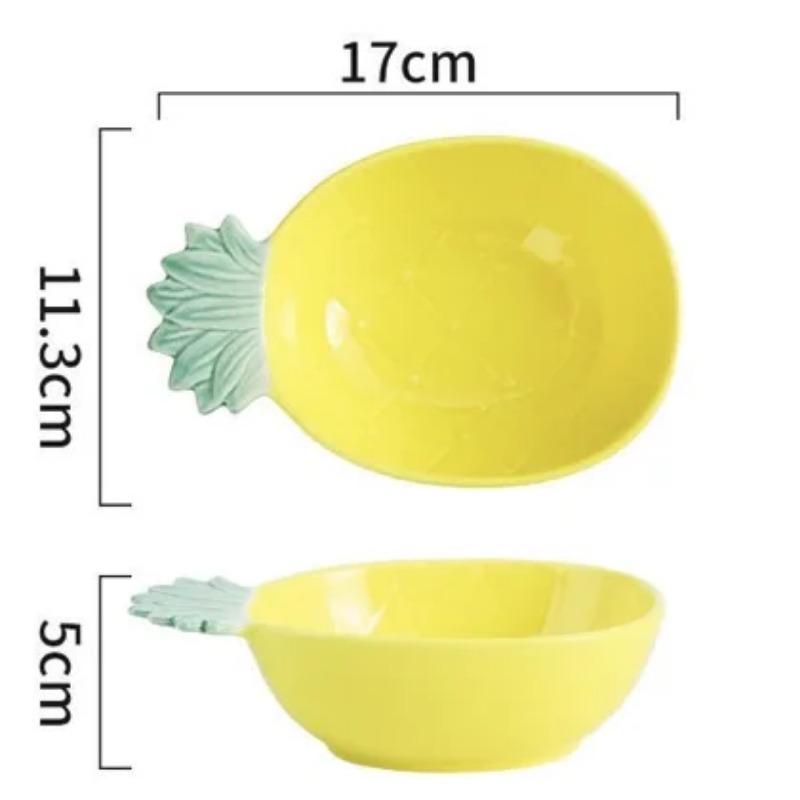 European Lemon Shape Dinner Plate Creative Cute Sauce Dish Ceramic Kitchen Tableware Dessert Breakfast Plate Rice Soup Bowl