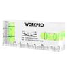 WORKPRO Mini Level Mini Level Crystal Level Spirit Level Acrylic Tube Bubble Level 6 Side Measurement with Magnet Horizontal Vial Vertical Vial with