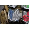 Нашивка Attack On Titan с вышитыми нарукавными повязками Wings Of Liberty из ПВХ, резиновые нашивки для тактического рюкзака, японская наклейка-аниме
