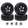 Non-stick 1/10 Short Course Truck Tires with Sleeves, 120x47mm, Model Car Tires