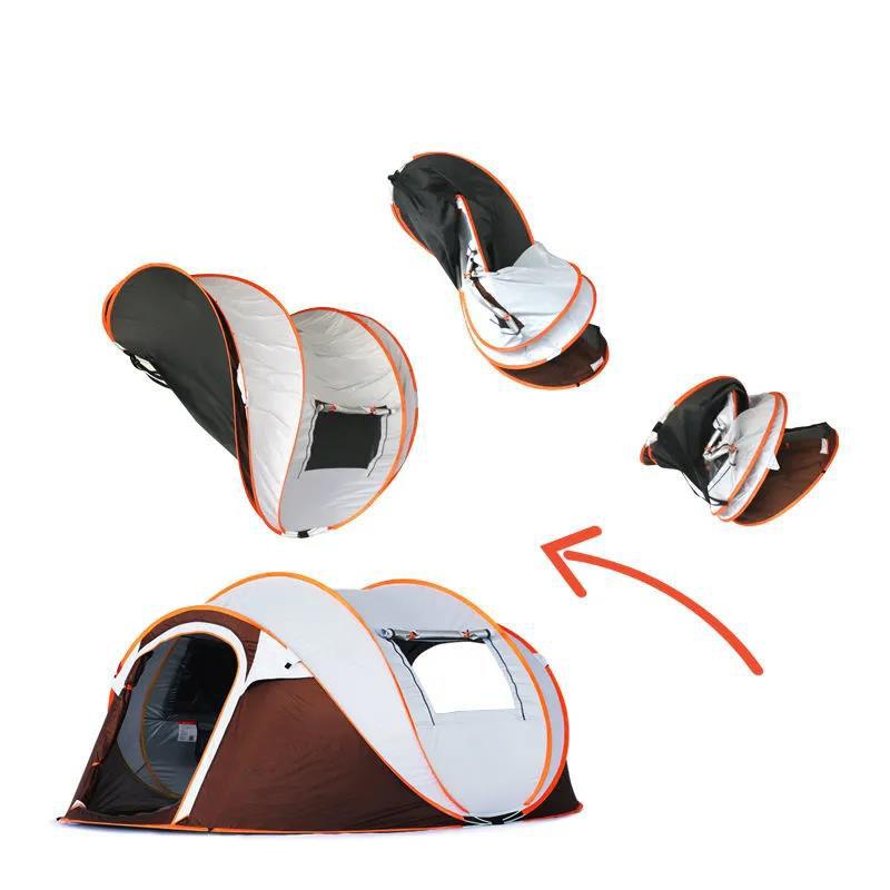 Откройте палатку за одну секунду, автоматическая на открытом воздухе, толстая непромокаемая солнцезащитная палатка без постройки, палатка для кемпинга, кемпинга