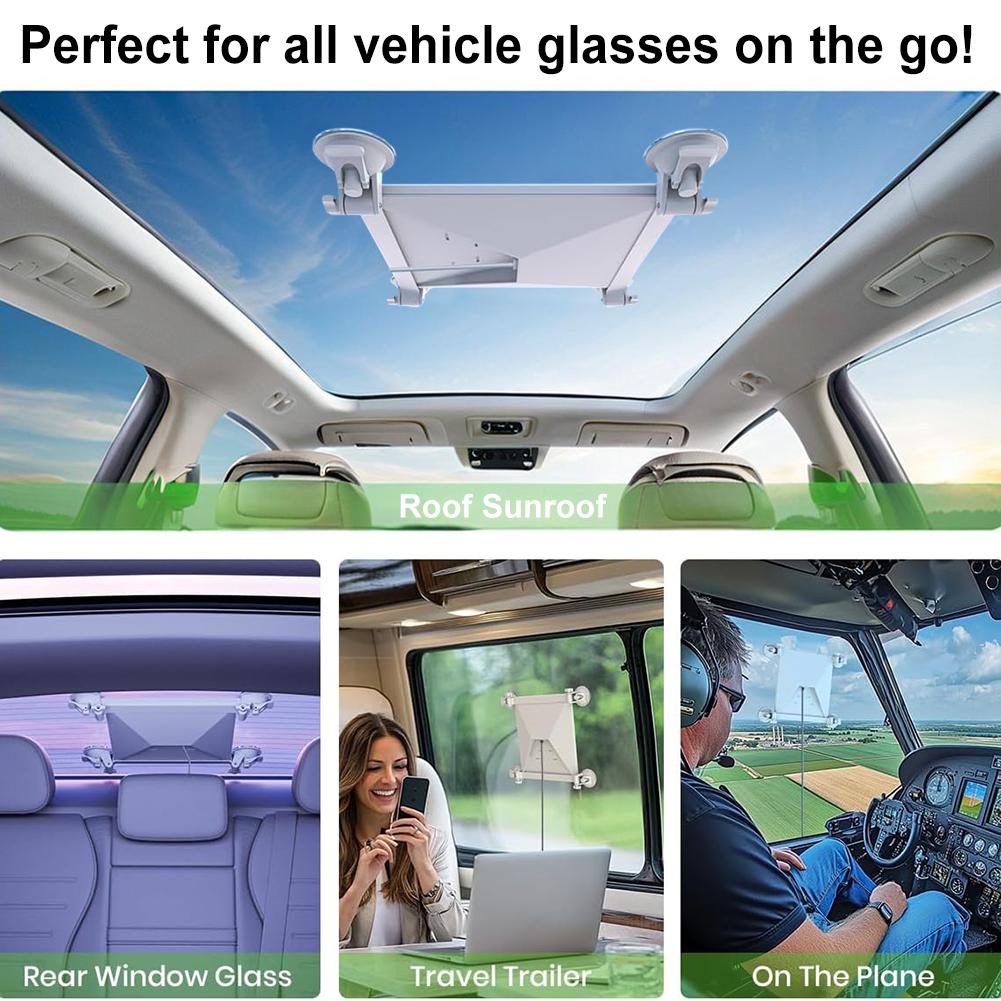 For Starlink Mini Sunroof Suction Cup Car Mount with Four Suction Cup Base Satellite Car Holder Flexible Adjustment Mounting Kit