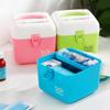 Многофункциональный бытовой портативный двухслойный маленький ящик для хранения игрушек, канцелярских товаров, лекарств, детских перекусов