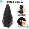 MISS WIG Synthetic Claw Clip In Ponytail Hair Extensions Hairpiece Hair Bun Fake Black Natural Hair False Pigtail For Women