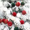 12pcs/Box Velvet Ball Christmas Tree Ornament Plastic New Year Christmas Gifts Boxes Pendant Hanging Ornament Pendant