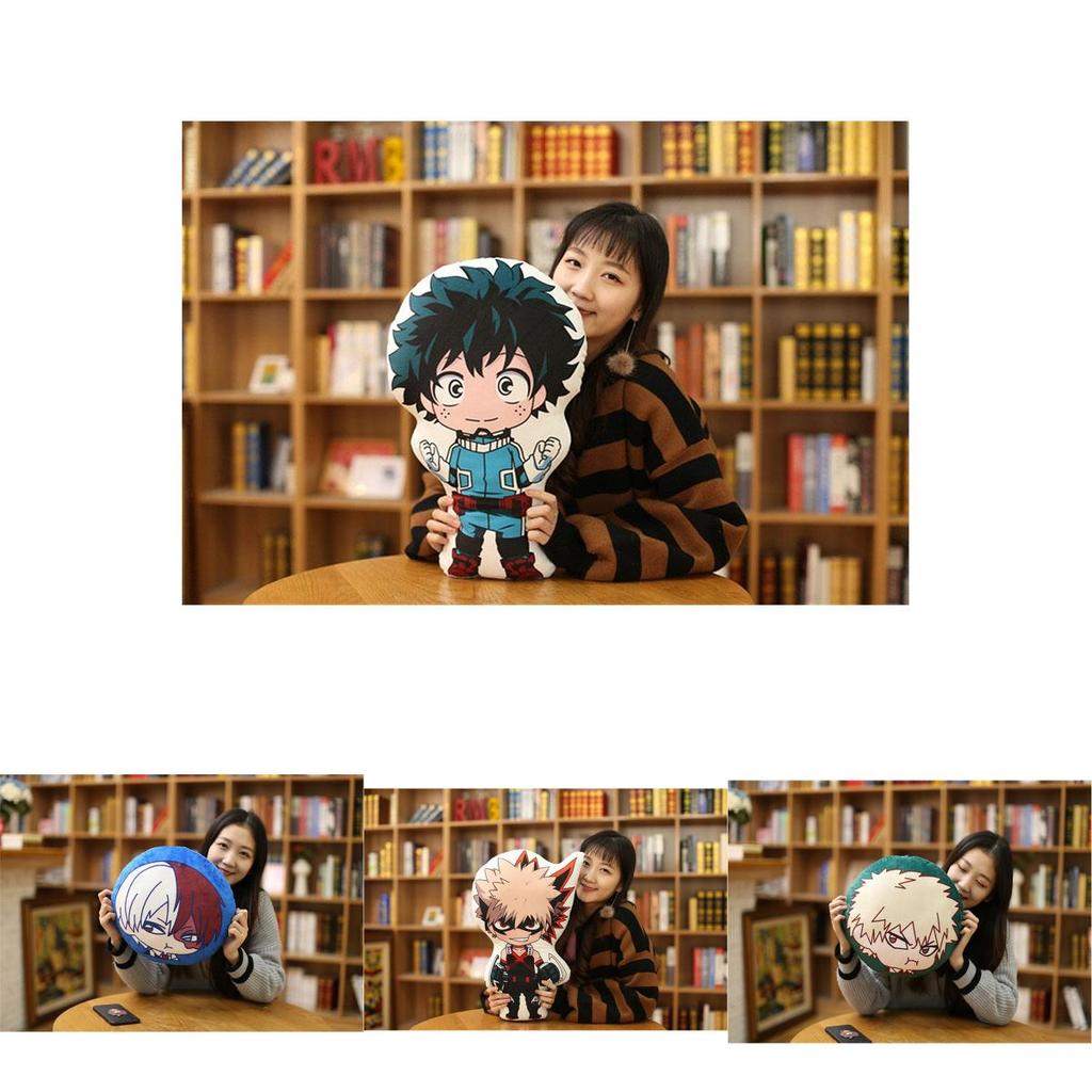 High-quality My Hero Academia Pillow Cushion Doll Featuring Iconic Midoriya Izuku And Bakugou Katsuki