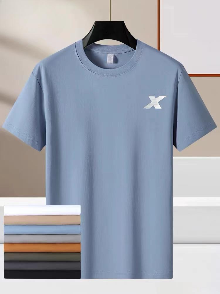 Breathable Loose Men's Cotton T-Shirt for Outdoor Sports, Perfect Fit for Fitness Exercise