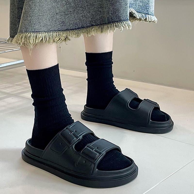 EVA Толстая подошва Простые ажурные дышащие нескользящие женские сандалии 2024новые модные повседневные универсальные женские тапочки летнее время