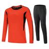 Adult Goalkeeper Kit Long Sleeve Sponge-Padded Soccer Jersey Pants Set Training Match Winter