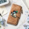 Summer Skull Pattern Long Wallet Forever Style Card Holder Casual Daily Purse