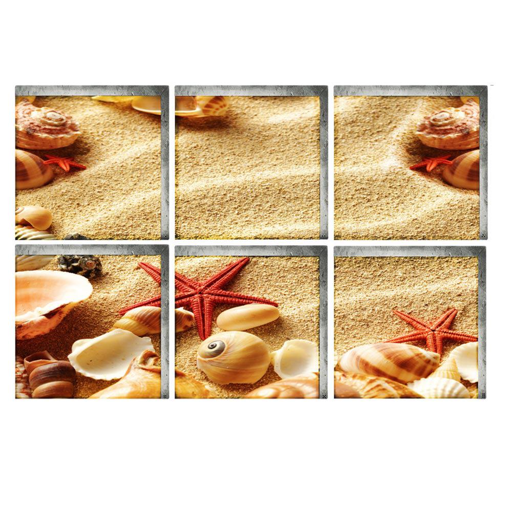 Креативная 3D Ванная Трехмерная Экологически чистая Наклейка на стену Ванна Самоклеящаяся Нескользящая Наклейка Детская Ванная Водонепроницаемая