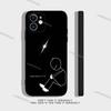 Cartoon Stickman Matchman Phone Case For iPhone 17,16,15,14,13,12,11,X,XR,XS,Plus,Mini,Pro,Max Soft black Shockproof Cover