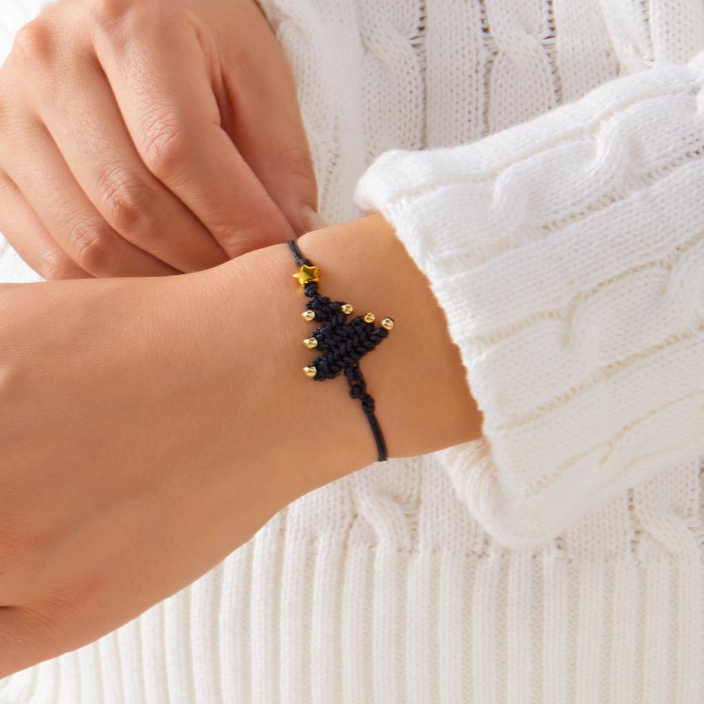 Christmas Tree Handmade Creative Design Bracelet for Women Xmas Sweet Charming Moral Personality Festival Girls Party Gifts
