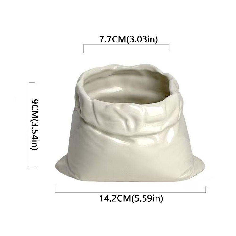 Large-caliber Bag-shaped Cup Heat-resistant Cloth Bag Mug Novelty Tea Cup  Home Gathering