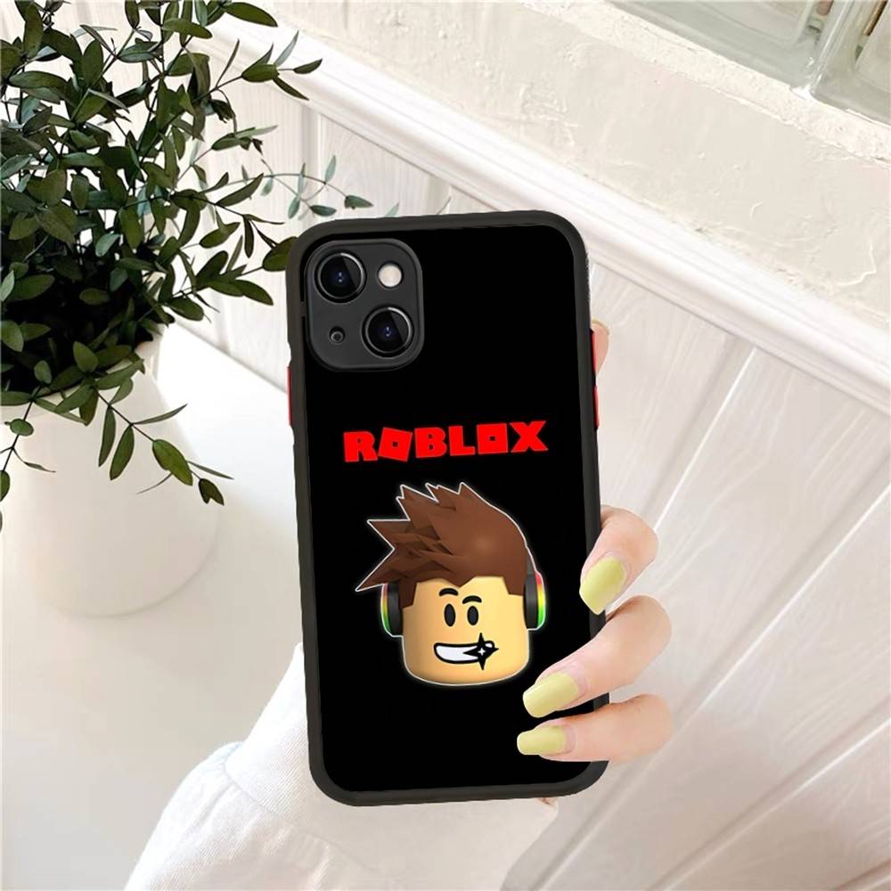 Чехол для телефона EZ27 R-Robloxs для iPhone 16 15 14 13 12 11 Pro Max 7 8 6 6s Plus Матовый чехол