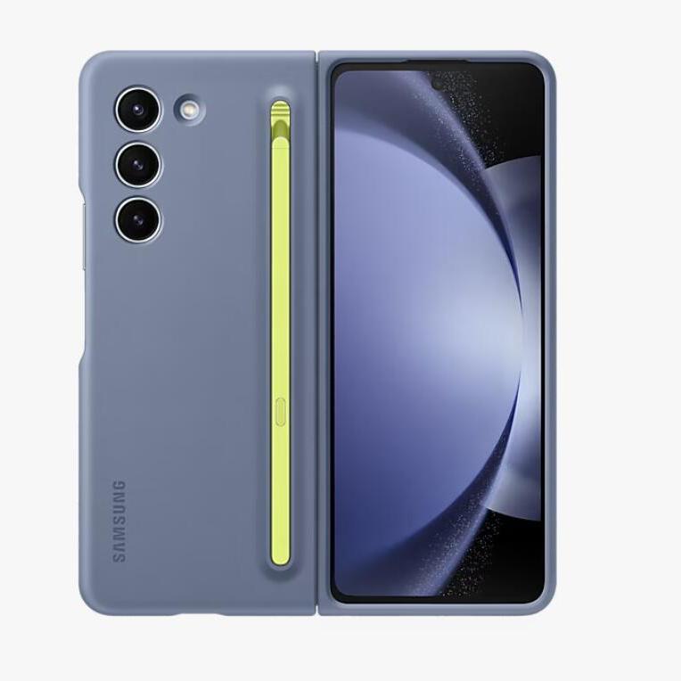 Samsung Оригинальный тонкий чехол с S-ручкой для Samsung Galaxy Z Fold5 Z Fold5, силиконовый чехол, защитный чехол