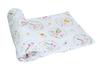 Vit Heart Sanrio Baby Flower Ring Gauze Swaddle White (SB04S)